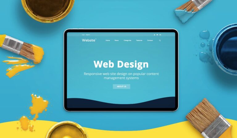 Modern web design displayed on a tablet illustrating why a website is important for business growth in today’s digital era